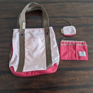 Vintage 90s Pink Parcel tote bag medium size